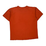 Vintage Made In USa Nike T-Shirt - Large Orange Cotton