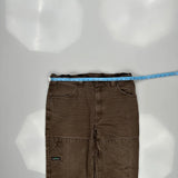 Unbranded Carpenter Trousers - 36W 28L Brown Cotton