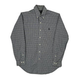 Ralph Lauren Checked Shirt - Small Grey Cotton