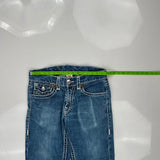True Religion Contrast Stitch Jeans - 32W 22L Blue Denim