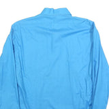 TEAGAL Mens Blue Plain Shirt L Long Sleeve Button Collar Classic Fit