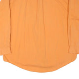 NAUTICA Mens Orange Cotton Blend Shirt XL Button-Down Long Sleeve Casual Classic