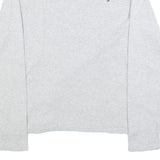 TOMMY HILFIGER Womens Grey Long Sleeve T-Shirt Crew Neck Cotton Blend L
