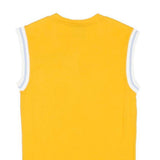 RALPH LAUREN POLO JEANS COMPANY Womens Yellow Sleeveless V-Neck T-Shirt M