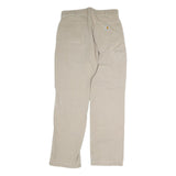 CARHARTT Mens Cotton Blend Beige Regular Fit Straight Leg Trousers W32 L34