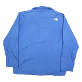 THE NORTH FACE Mens Blue Outdoor Jacket M Polyester Plain Zip Lightweight