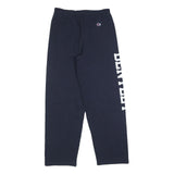 CHAMPION Girls Joggers Navy Blue XL W26 L28 Cotton Blend Logo Print Relaxed Fit