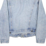 LEVI'S Womens Blue Denim Cotton Blend Button Jacket L Classic Casual Denim