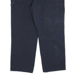 DICKIES Mens Cotton Blend Navy Regular Fit Straight Leg Trousers W44 L30