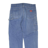 DICKIES Mens Regular Blue Denim Jeans W38 L34 Workwear Zip Closure