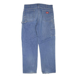 DICKIES Mens Regular Blue Denim Jeans W38 L34 Workwear Zip Closure