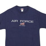 SOFFE Mens Blue Air Force Retired Graphic T-Shirt M Short Sleeve Crew Neck