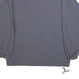 NIKE Mens Grey & Purple Baseball Track Jacket S Polyester Blend Zip Lightweight