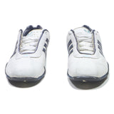 ADIDAS Mens Lace-Up Trainers White & Navy Synthetic UK 5.5 Lightweight Design