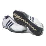 ADIDAS Mens Lace-Up Trainers White & Navy Synthetic UK 5.5 Lightweight Design