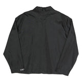 TOM TAILOR Mens Black Jacket XL Polyester Blend Plain Zip Casual Outerwear