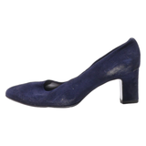 PETER KAISER Block Heels Blue Suede Womens UK 6