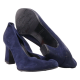 PETER KAISER Block Heels Blue Suede Womens UK 6