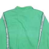 WAM Mens Green Sweatshirt Collared L Cotton Blend Pullover Casual Pocket Ribbed