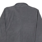 EDDIE BAUER Mens Grey Bomber Jacket L Polyester Blend Plain Zip Casual Outerwear