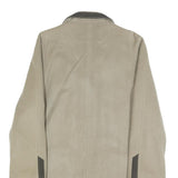 UN JOUR AILLEURS Womens Beige & Grey Button Wool Blend Jacket UK 8 Classic Fit