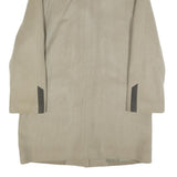 UN JOUR AILLEURS Womens Beige & Grey Button Wool Blend Jacket UK 8 Classic Fit