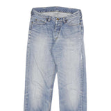 CARHARTT Mens Jeans Blue Regular Straight Denim Light W28 L29 Cotton Blend
