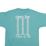 SCREEN STARS Mens Blue Cherry Tree Class Of 93 Graphic T-Shirt L Short Sleeve