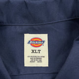 Dickies Short Sleeve Shirt - XL Navy Polyester Blend