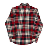 Ralph Lauren Checked Flannel Shirt - Large Red Cotton