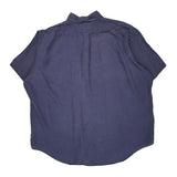 Blake Ralph Lauren Short Sleeve Shirt - 2XL Blue Linen