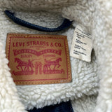 Levis Sherpa Lined Denim Jacket - Small Blue Denim