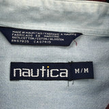 Nautica Checked Flannel Shirt - Medium Multicoloured Cotton