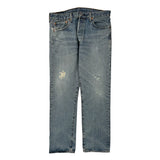 501 Levis Jeans - 32W 30L Light Wash Cotton