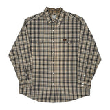 Carhartt Checked Shirt - Large Beige Cotton