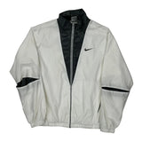 Age 11-12 Nike Windbreaker - Medium White Polyester