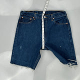 501Xx Levis Denim Shorts - 33W 9L Blue Cotton