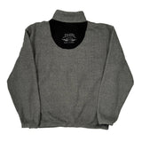 Zylstra Elgin Illinois Harley Davidson Spellout 1/4 Zip - Medium Gray Polyester Blend