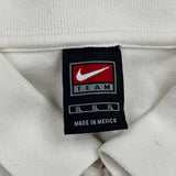 Nike Polo Shirt - XL White Cotton