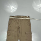 Wrangler Cargo Trousers - 32W 30L Khaki Cotton