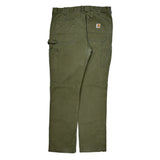 Carhartt Carpenter Pants - 36W 34L Green Cotton
