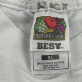 Arizona Invitational Fruit Of The Loom Graphic T-Shirt - XL White Cotton Blend
