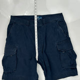 Polo By Ralph Lauren Cargo Shorts - 34W 10L Navy Cotton