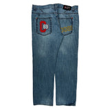 Coogi Graphic Jeans - 38W 32L Blue Cotton