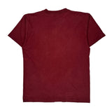 Alore Single Stitch T-Shirt - Large Burgundy Cotton