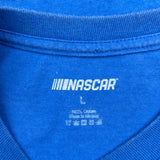Chris Buescher Nascar T-Shirt - Large Blue Cotton