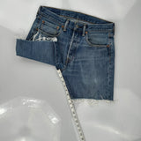 Levis Denim Shorts - 31W 7L Blue Denim