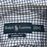 Ralph Lauren Checked Shirt - 2XL Blue Cotton