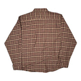 Wrangler Checked Flannel Shirt - 2XL Red Cotton