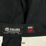Ecko Unltd Cargo Shorts - 38W 11L Black Cotton